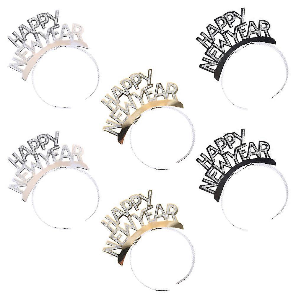 Happy New Year Letters Headband for Kids Party and New Year Celebration Made of Cardboard Assorted Color