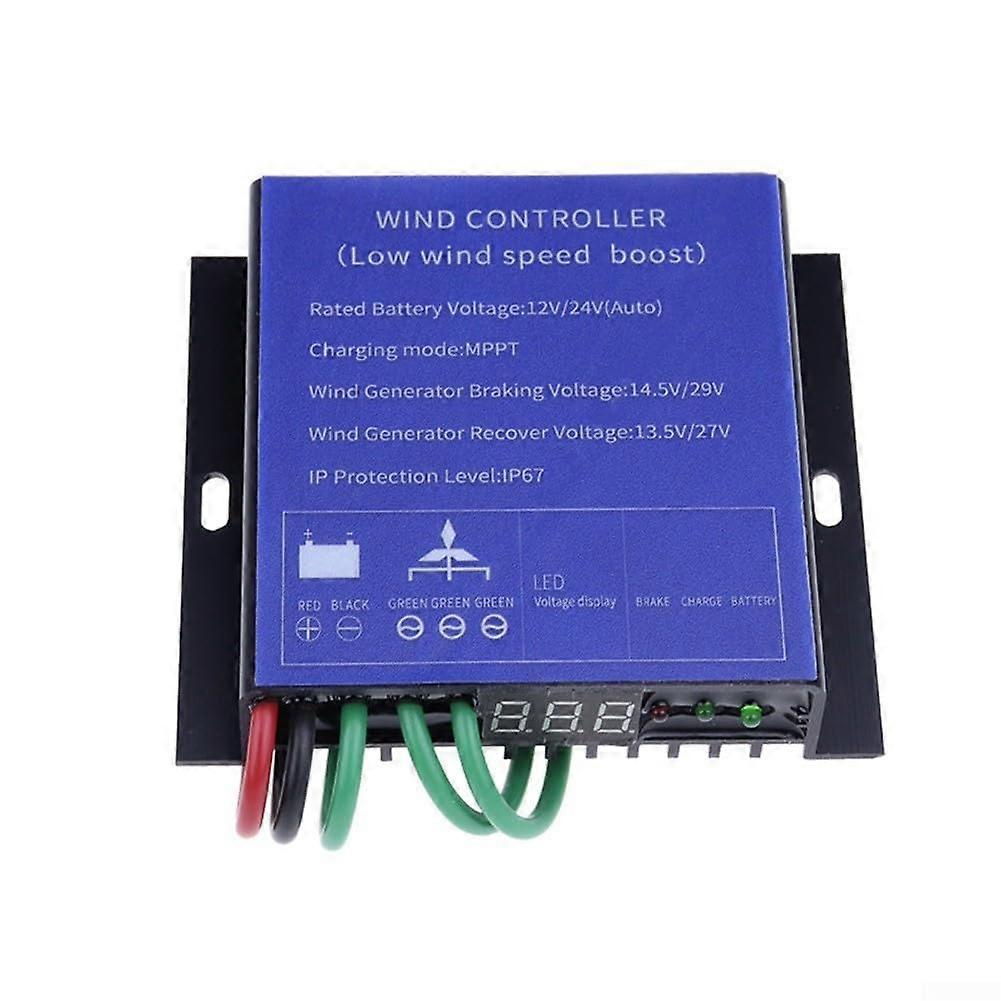 800W Wind Turbine Regulator with Overcharge Protection and IP67 Waterproof Design for Safe and Efficient Energy Use (Blue 800W 24V) Blue 800W 24V