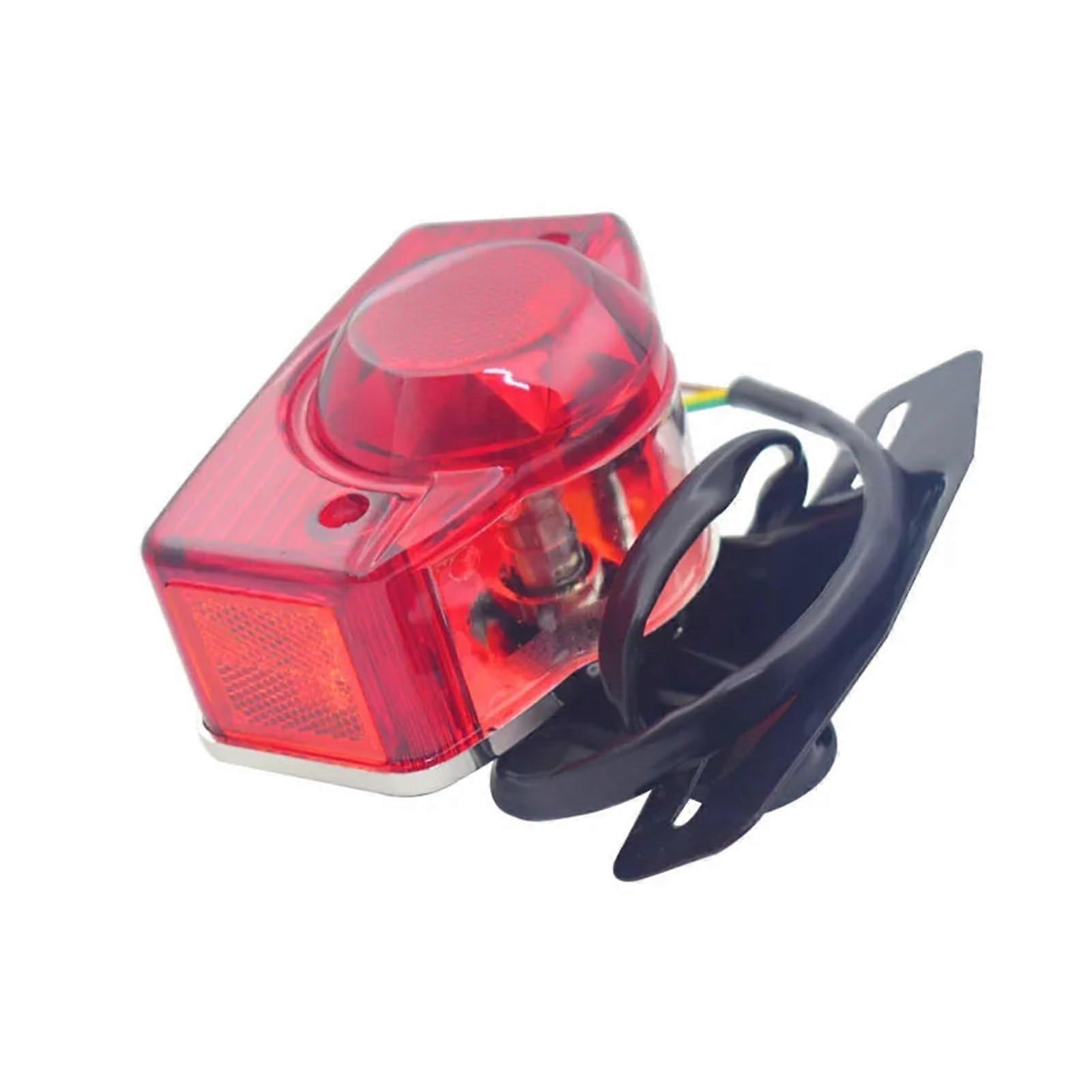 Stop Rücklicht for Jialing 70 JH70 Mopeds, H Brightness Brake Light, Compatible with JH48CC Specifications