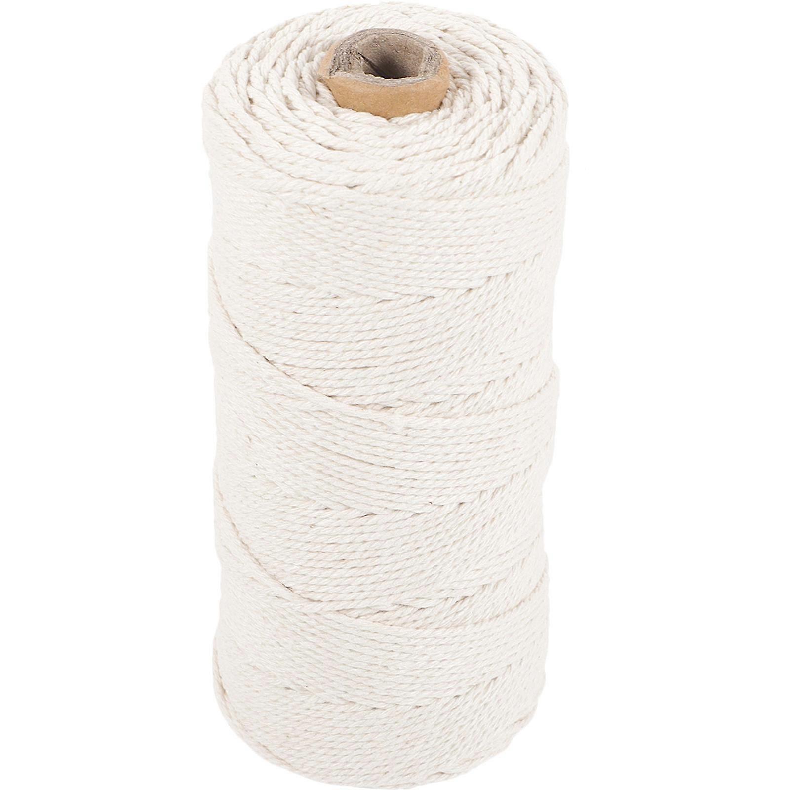 Craft Twine Cotton Rope For Knitting Projects Suitable For Handicraft Enthusiasts 200M Length 2Mm Diameter 1Roll