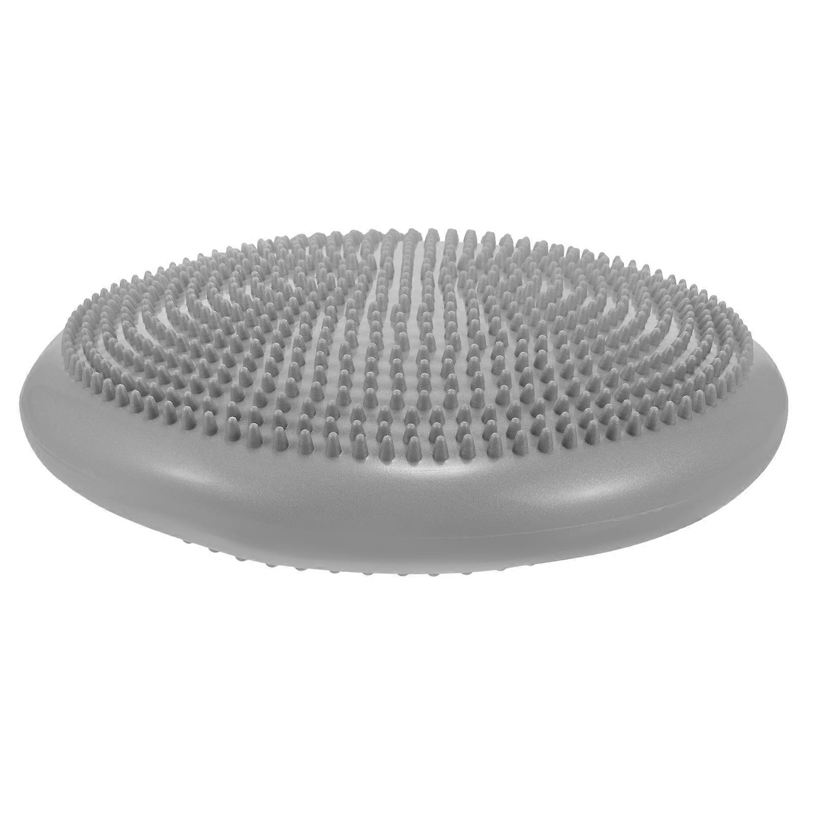Grey Balance Cushion Wobble Seat Disc for Exercise Improves Core Stability and Relieves Back Pain 13 Inches