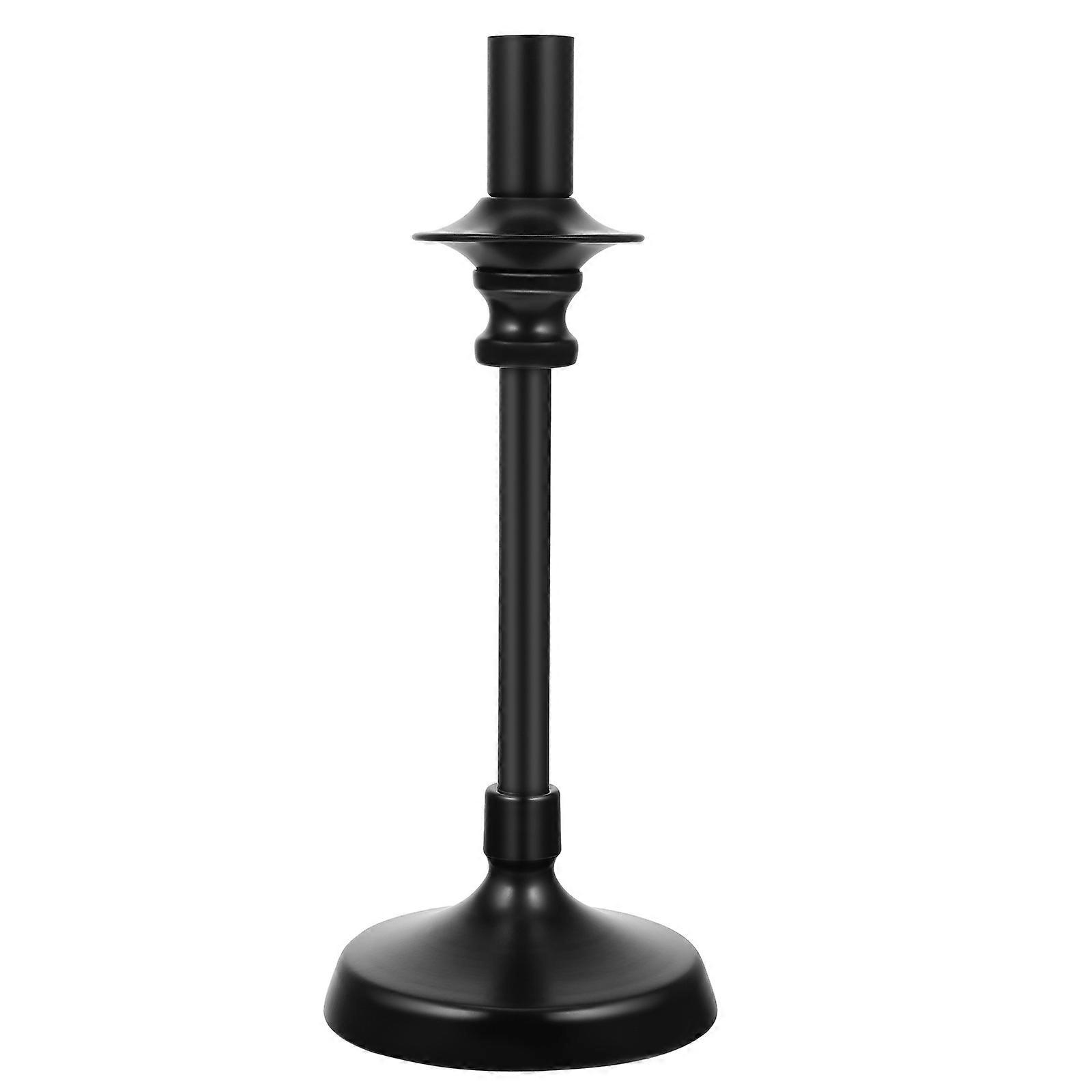 Iron Candlestick Cup For Home Decoration Enthusiasts In Black With Unique Shape 1Pc