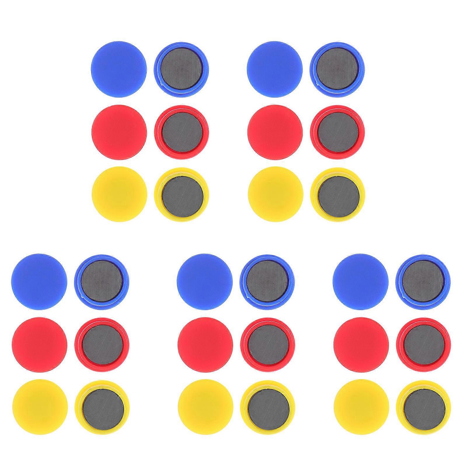 20 Pack Colorful Round Magnets for Whiteboards, Fridge, Locker – Cute Magnetic Dots for Office, Classroom, Home – Smooth, Safe, Creative Idea