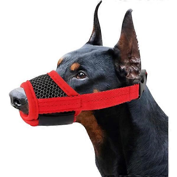 Dog Muzzle, Breathable Adjustable Muzzle and Dog Training Muzzle to Prevent Biting and Barking Suitable for Large Medium and Small Dogs (M)