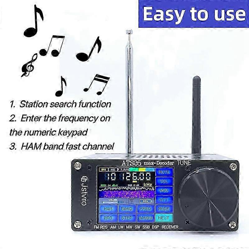 New Ats25max Rds Function Decoder Si4732 Full-band Radio Receiver