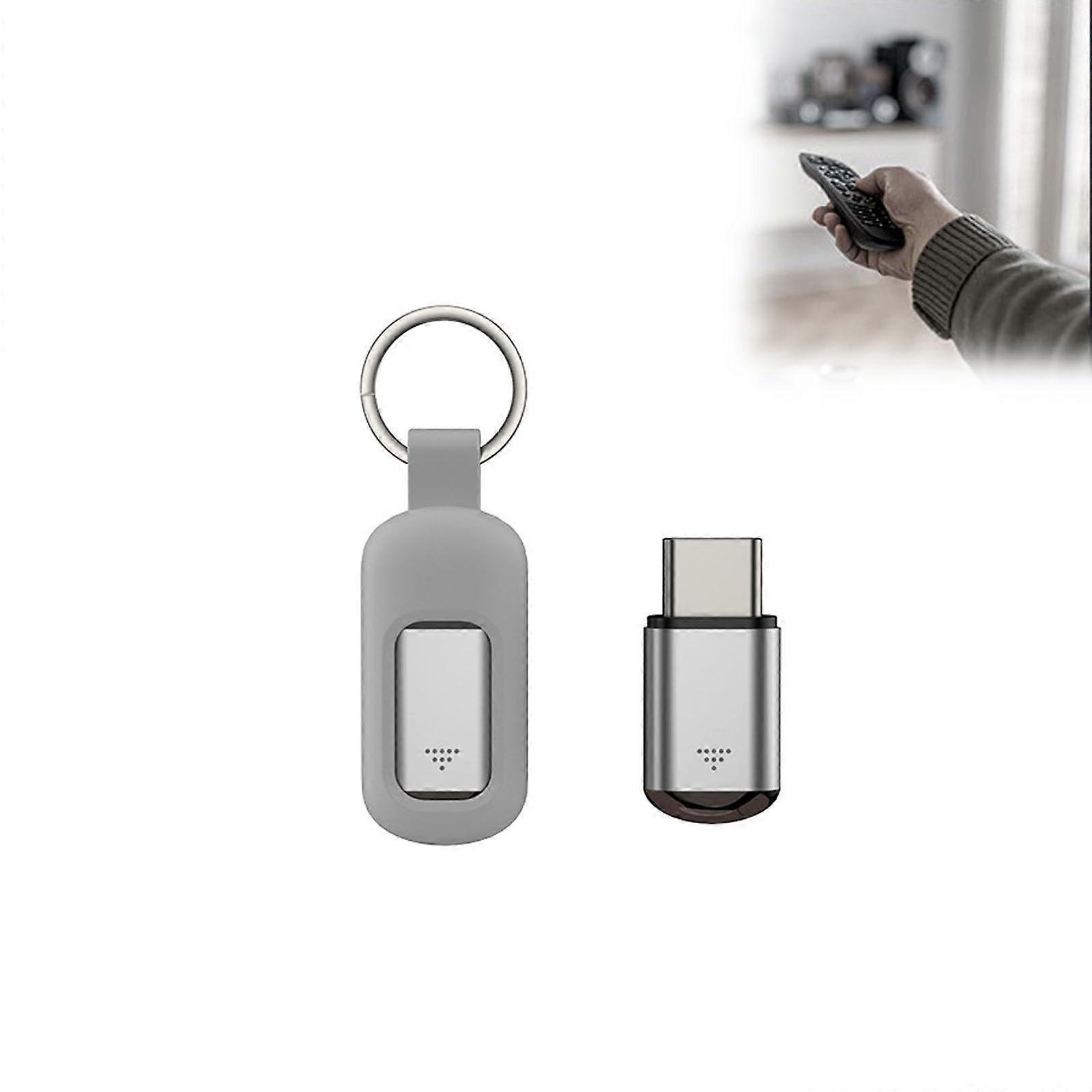 Hacking Device with Infrared Controller, Smartphone IR Remote for Type C Devices, Silver Hacking Tool