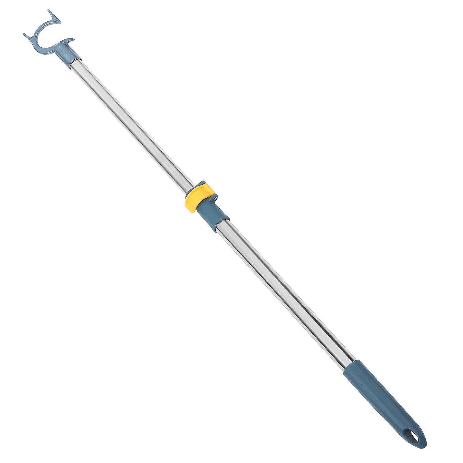 Blue Retractable Clothesline Pole for Home Use Aluminum Material Adjustable Closet Pole