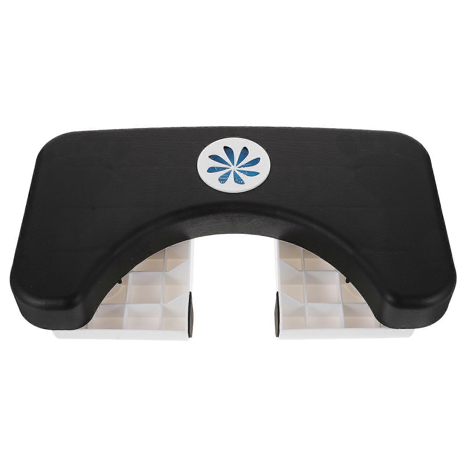 Step Stool Toddler For Bathroom Use With Foldable Design Black Color Suitable For Children 1Pcs