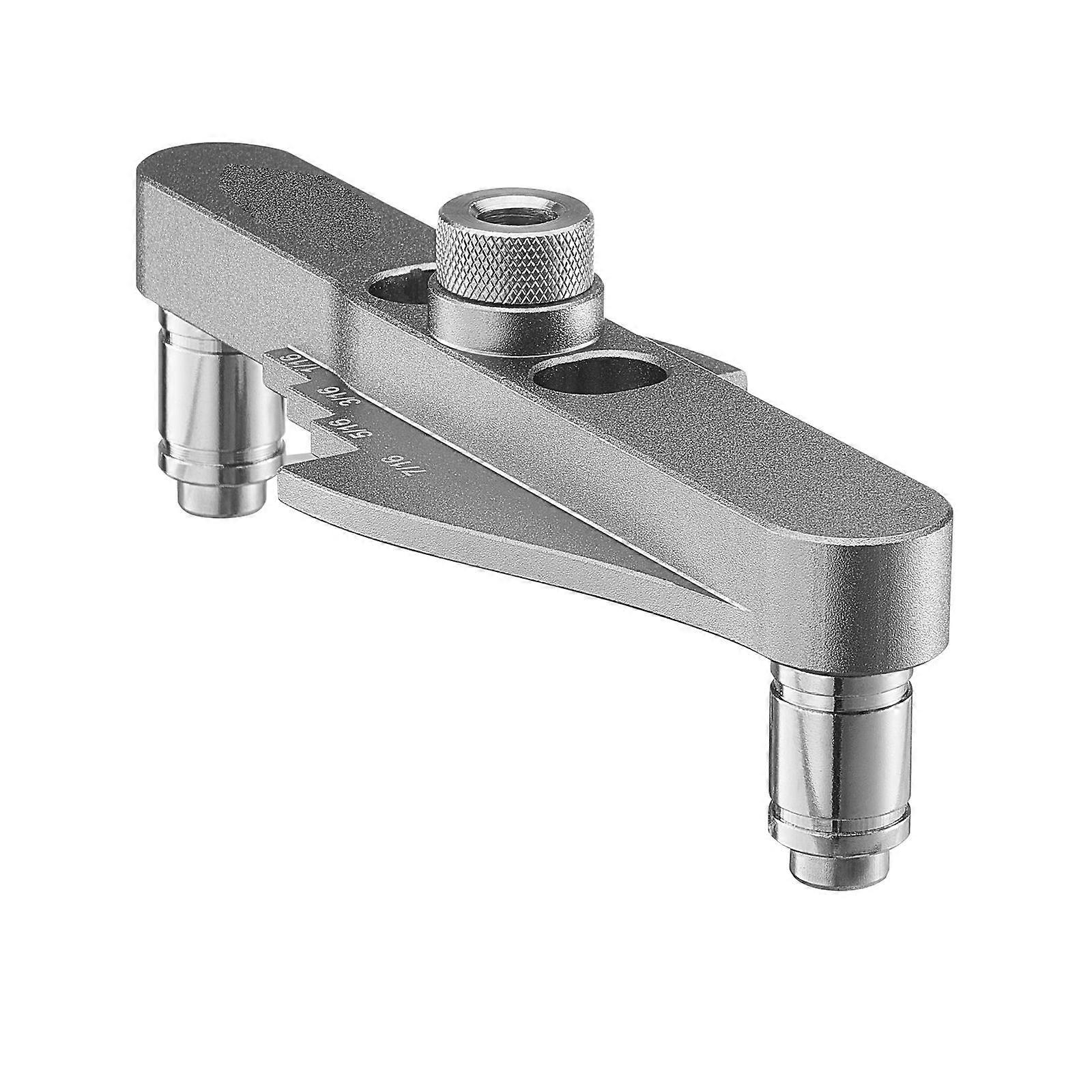 Doweling Jig Kit, with Drill Bit Set 6.4 / 7.9 / 9.5 mm and Drill Bit Stop Collar Set, Aluminum Alloy Woodworking Tools