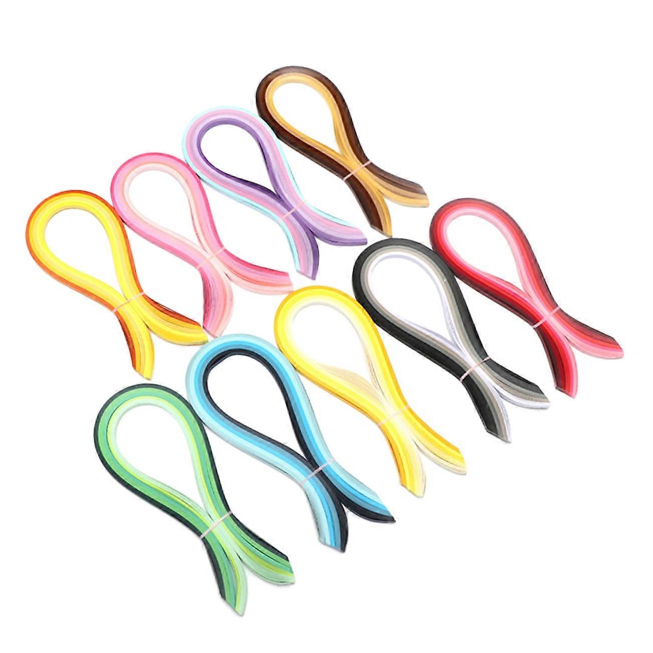 DIY Paper Quilling Set, 9-Piece Color Gradient Paper Strips for Handmade Art Projects, Crafting Supplies for Adults