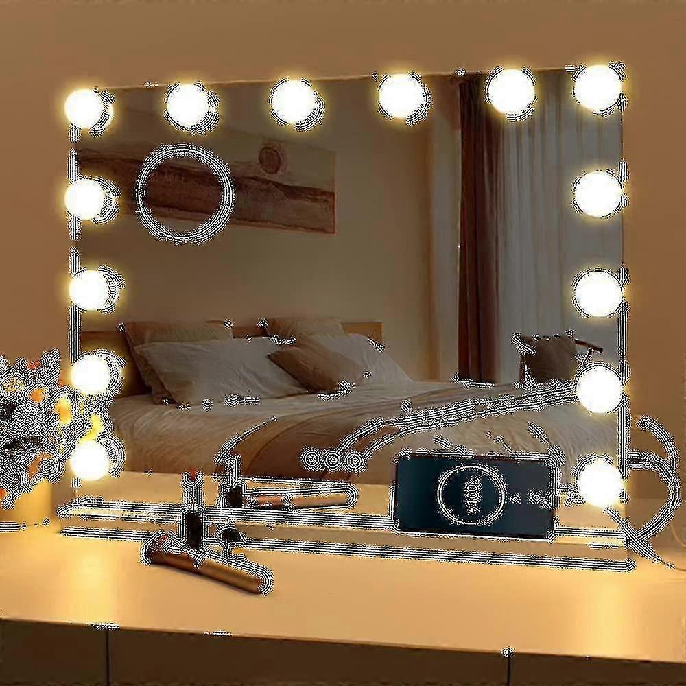 2025 Hollywood LED Makeup Mirror Light - Simple, USB-Powered, 10 Bulbs, 3 Lighting Modes A1