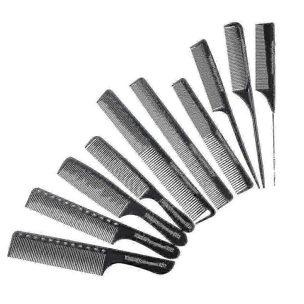 10 Pcs Anti-Static Hair Comb Set for Cutting, Detangling & Styling - Durable ABS