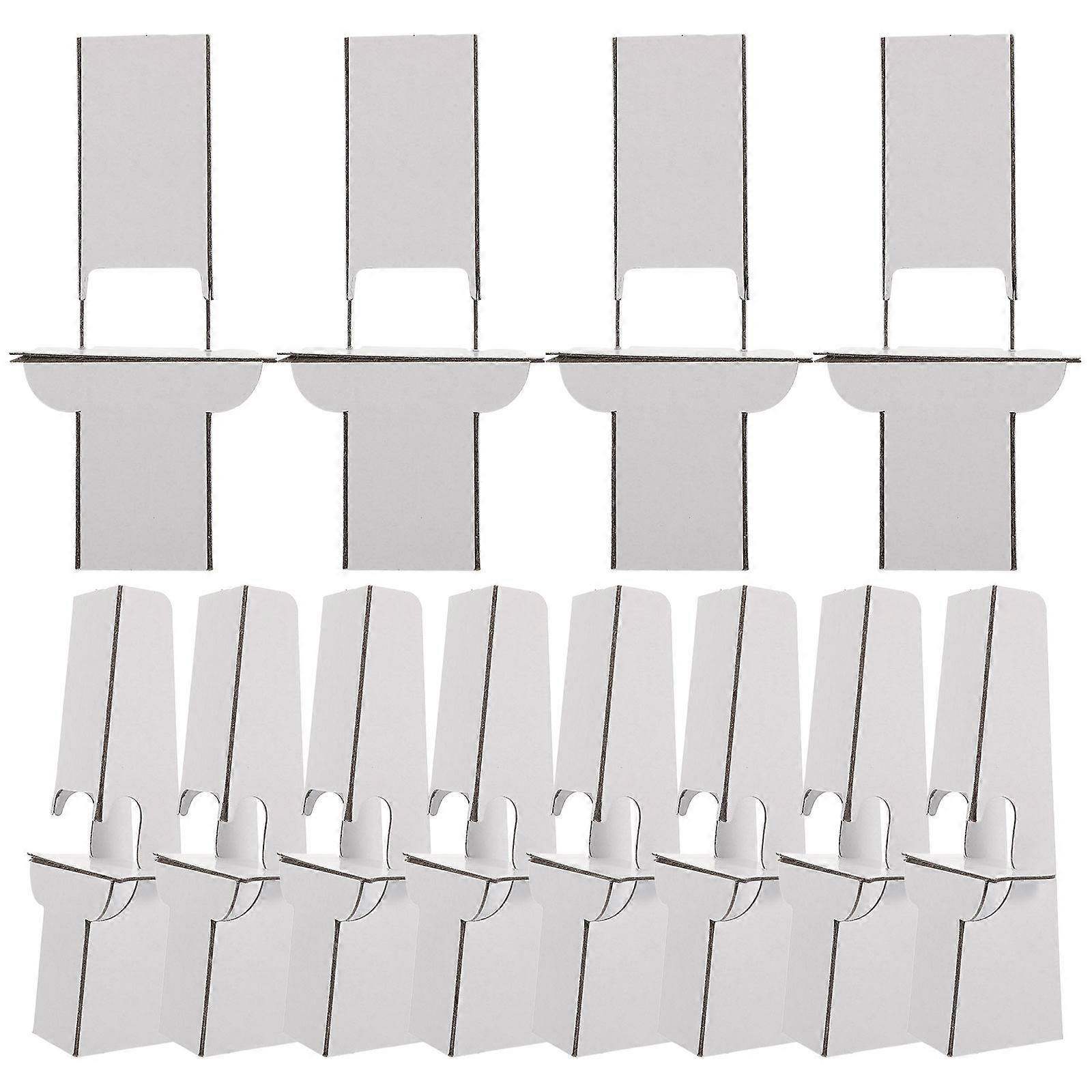 12pcs Cardboard Easel Stand for Poster Display Wedding Sign Picture Back Stand Set