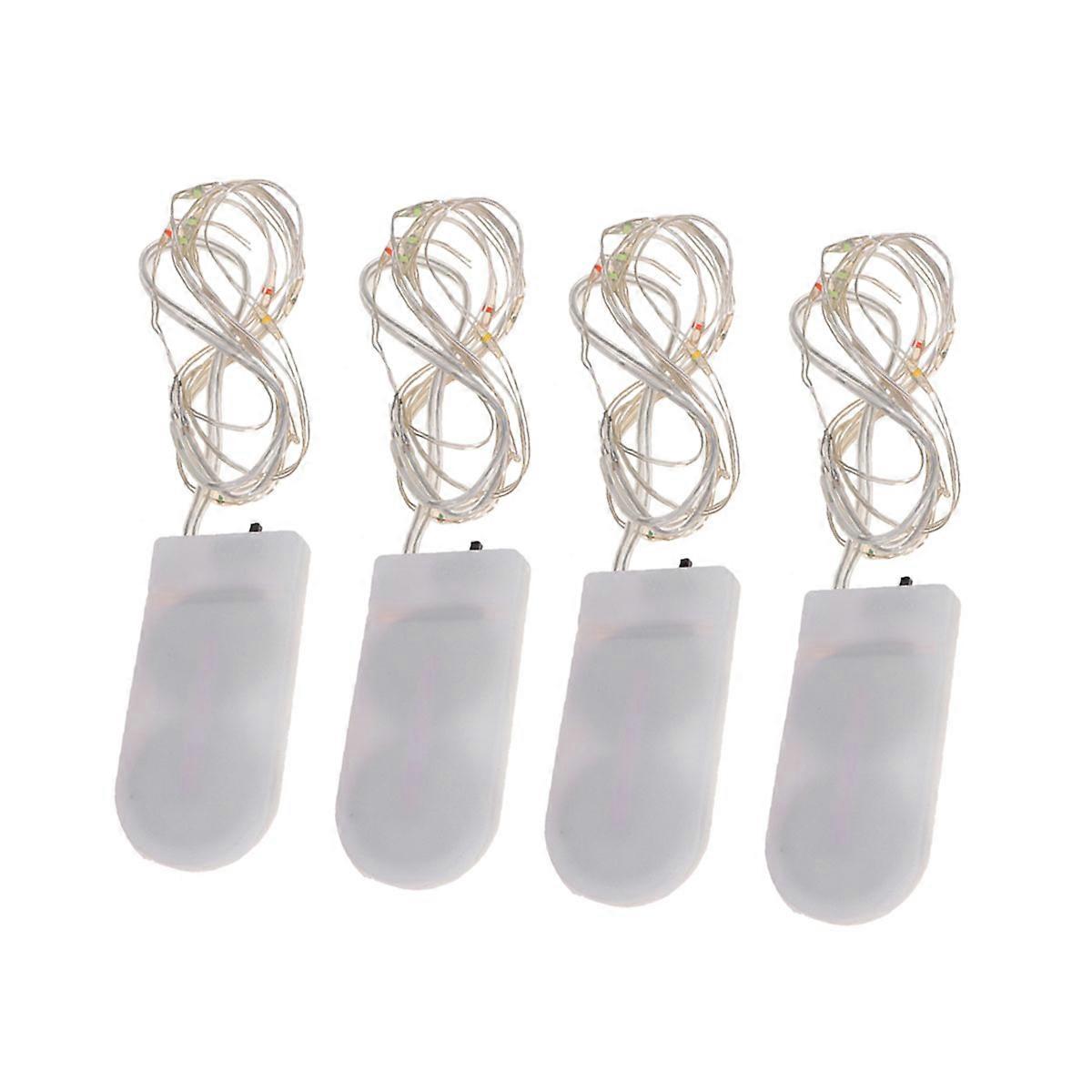 Atmosphere Lights 4PCS LED Decorative Lighting Ideal For Carnival Weddings And Birthdays One Meter 10 Lamps In White Color