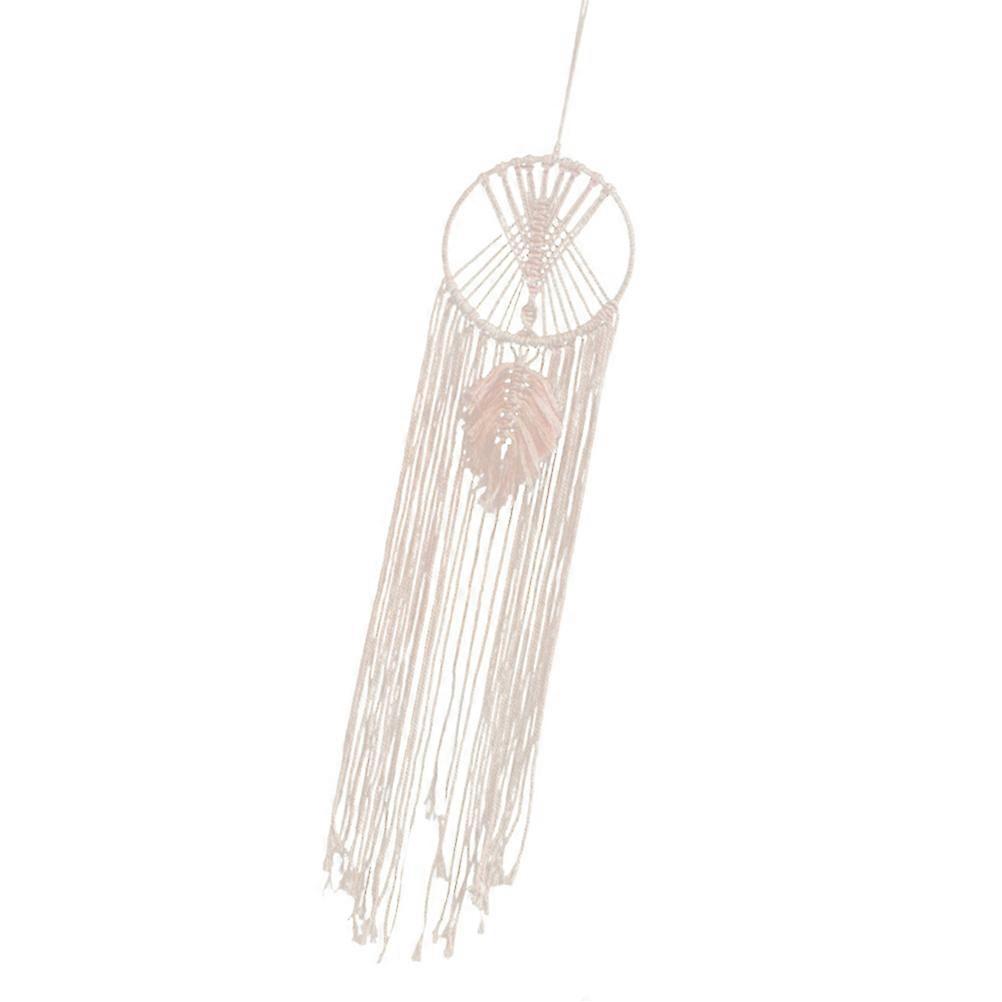 Woven Tapestry Dreamcatcher Wall Decor For Window 95X18X0.5CM Beige Color 1Pack