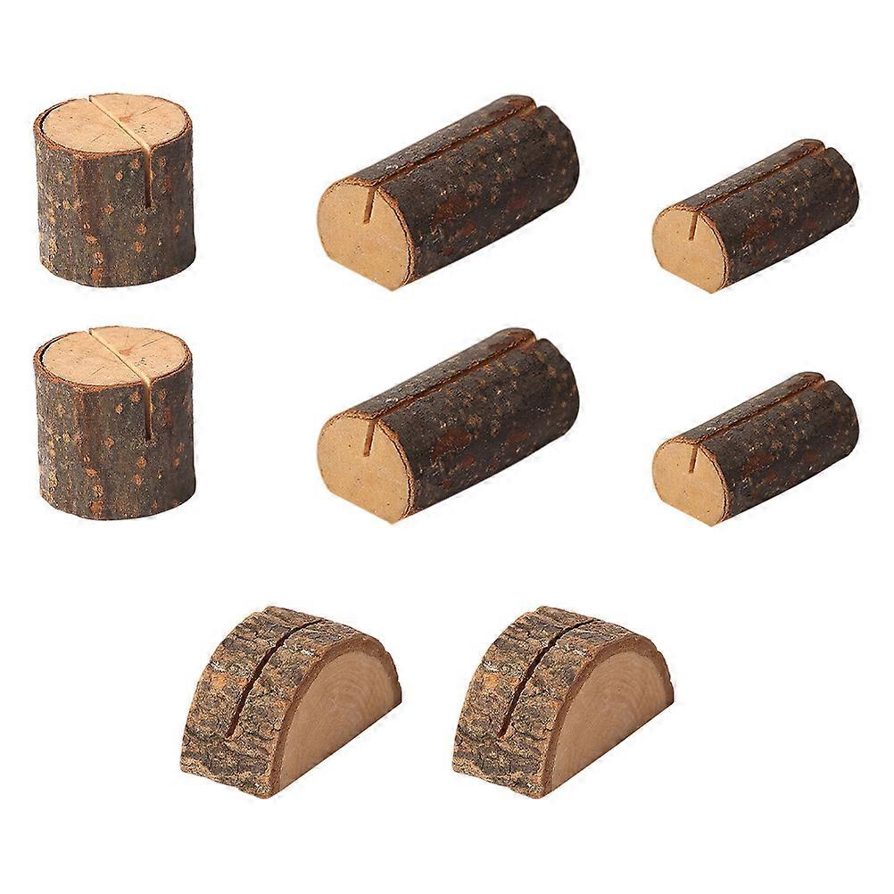 Wooden Base Clips for Holding Photos and Notes 8pcs Synthetic Material Lightweight and Compact for