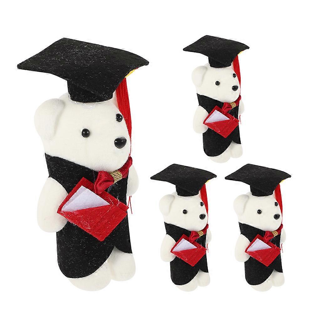 Adorable Graduate bear Plush Toy with Cap Safe Foam and Cloth Material Assorted Color Ideal for Graduation Season