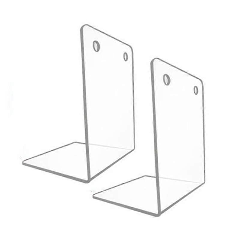 Library Bookends Acrylic Book Stand Bookshelf Desktop Decorative Storage