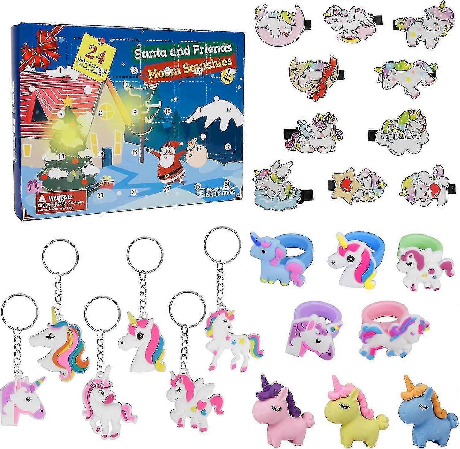 2025 Christmas Advent Calendar For Girls 2023 Xmas Countdown Calendar 24 Days Unicorn Calendar Blind Box