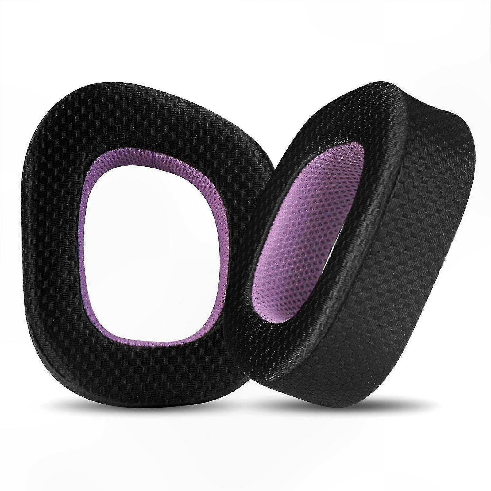 Mesh Replacement Earpads, Compatible with HS80 Series Headsets, Black Purple