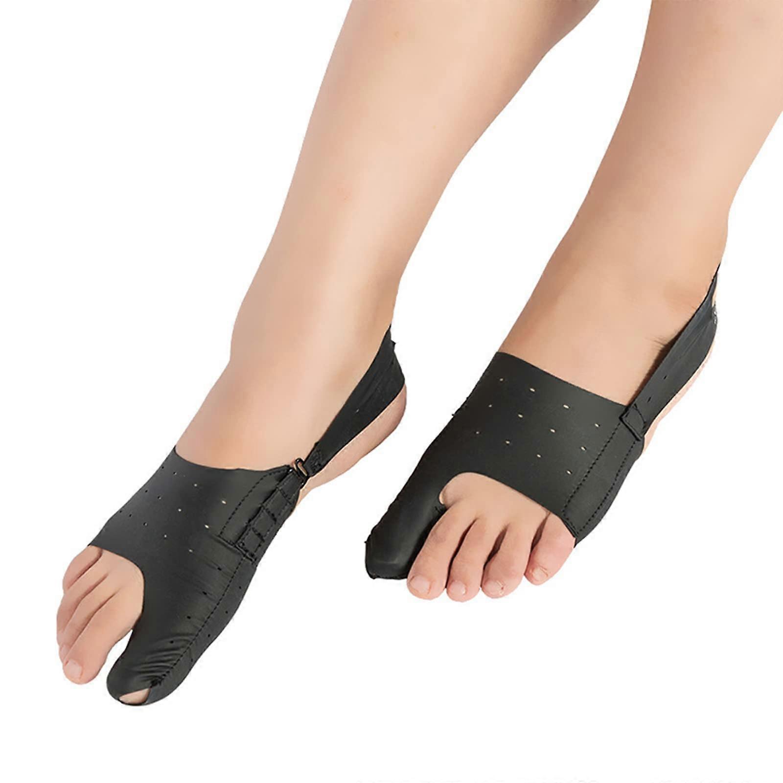Bunion Correction, Adjustable Size, Breathable Splint, Pain Relief, Day/Night Support, Black, L