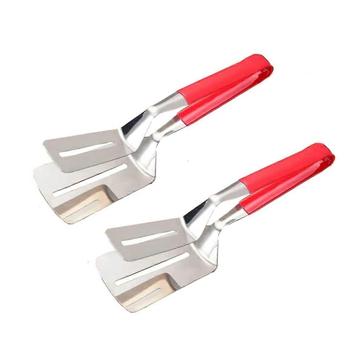 Multipurpose Heat Thermotolerant Shovel Barbecue Clip with Non-Slip Silicone Handle for Grilling, Cooking, and Serving