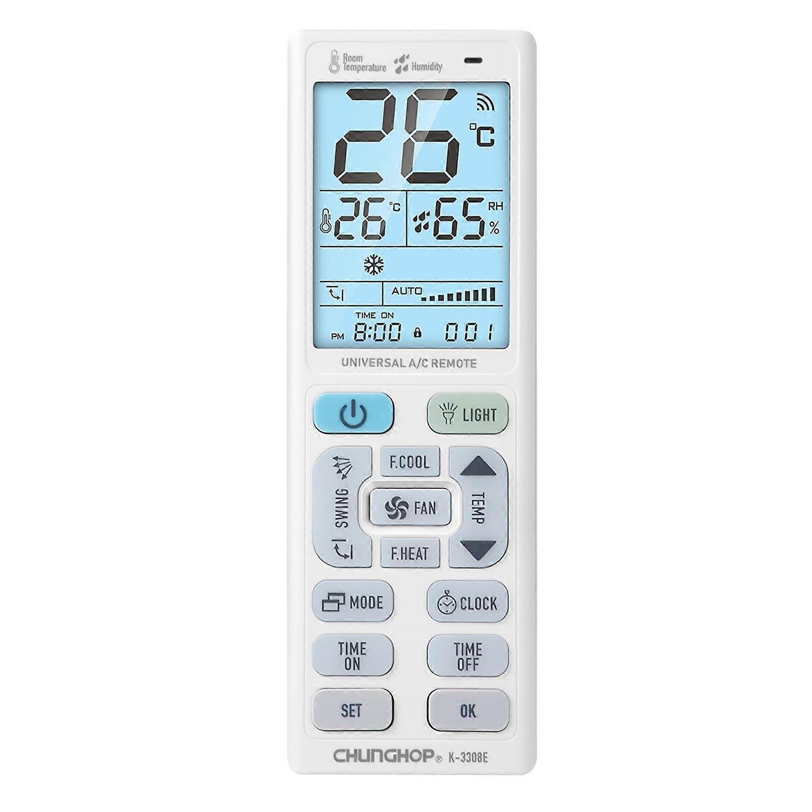 CHUNGHOP K-3308E Universal Air Conditioner Remote Control K-3308E