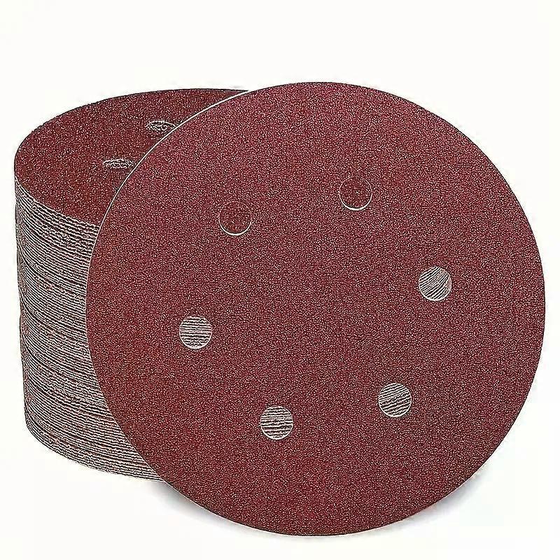 20pcs 6Inch 6Hole Hook And Loop Sanding Discs Sandpaper 60-600 Grits Sand Paper For Random Orbital Sander