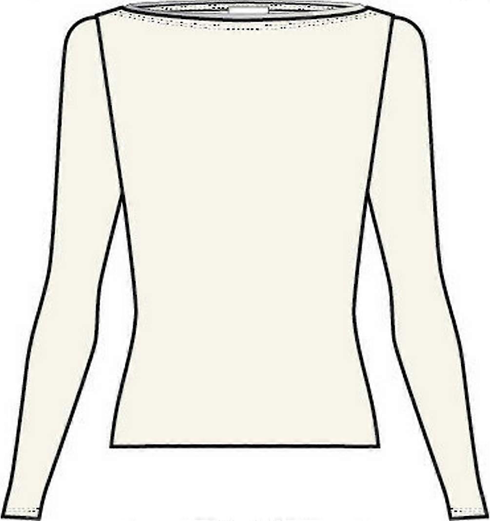 Falke Viscose Boat Neck Long-Sleeve Shirt - Off-White