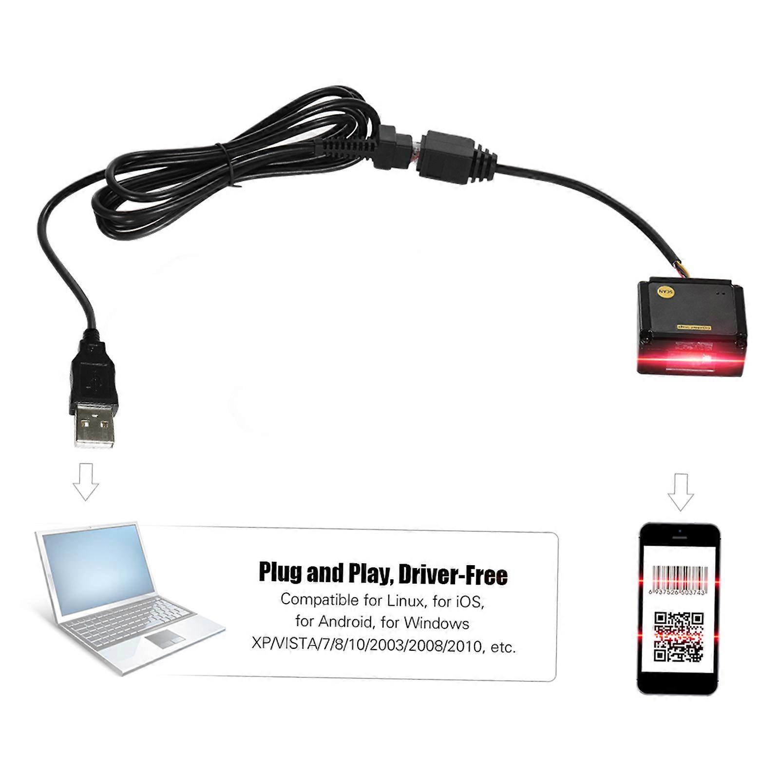 Embedded 1D 2D Barcode Scanner Reader Module CCD Bar Code Scanner Engine Module with USB2.0 Interface