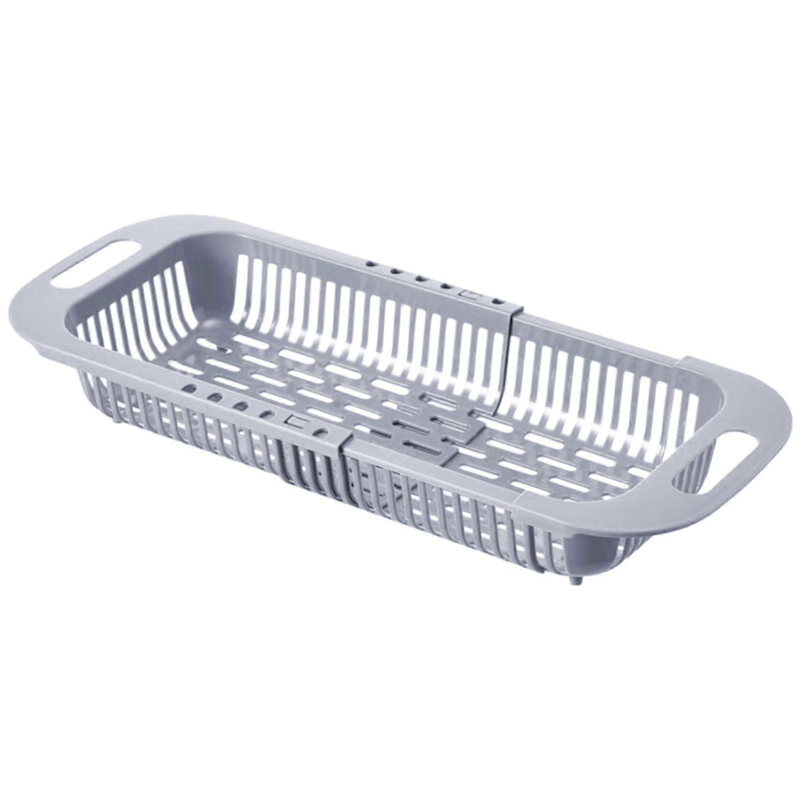 Retractable Kitchen Sink Drainage Basket, Strainer Plate Drying Rack