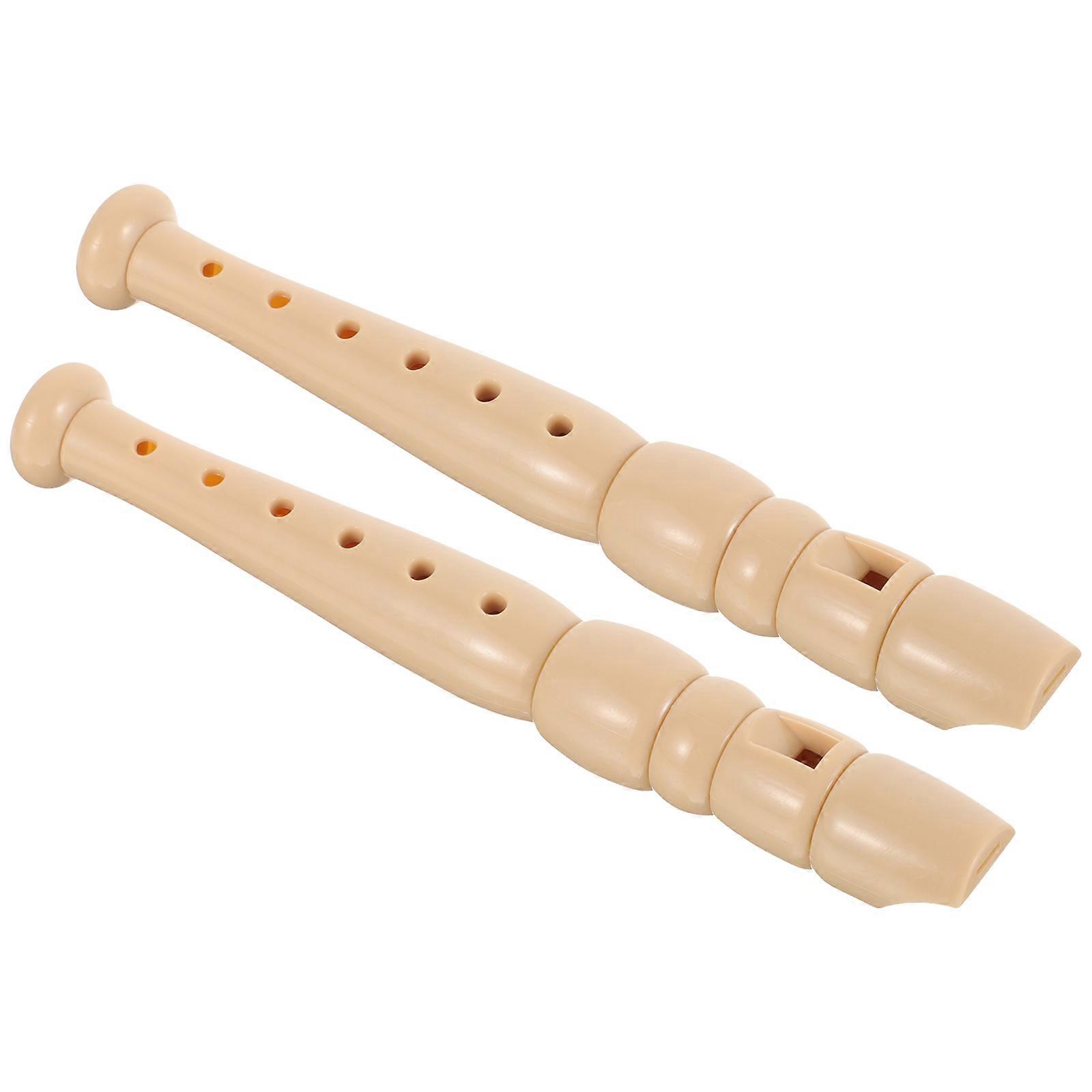 2pcs Professional Clarinet Plastic Flute 6hole Clarinet for Children Beginner