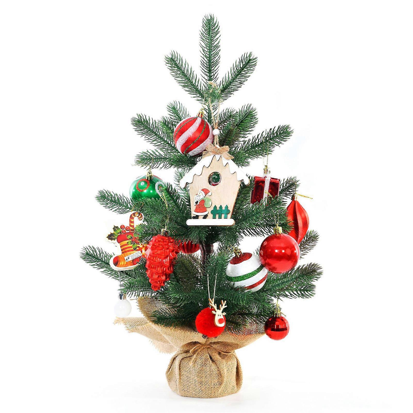 GPB Artificial Xmas Tree 50cm Exquisite Simulation Decorative Xmas Tree Household Holiday Decorations