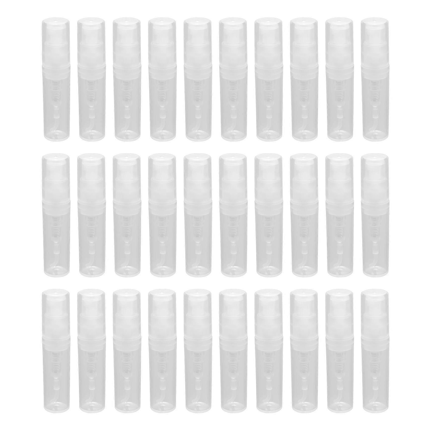 30Pcs Clear 2Ml Atomizer Plastic Bottle Spray Disposable Perfume Empty Sample Bottle for Travel Party