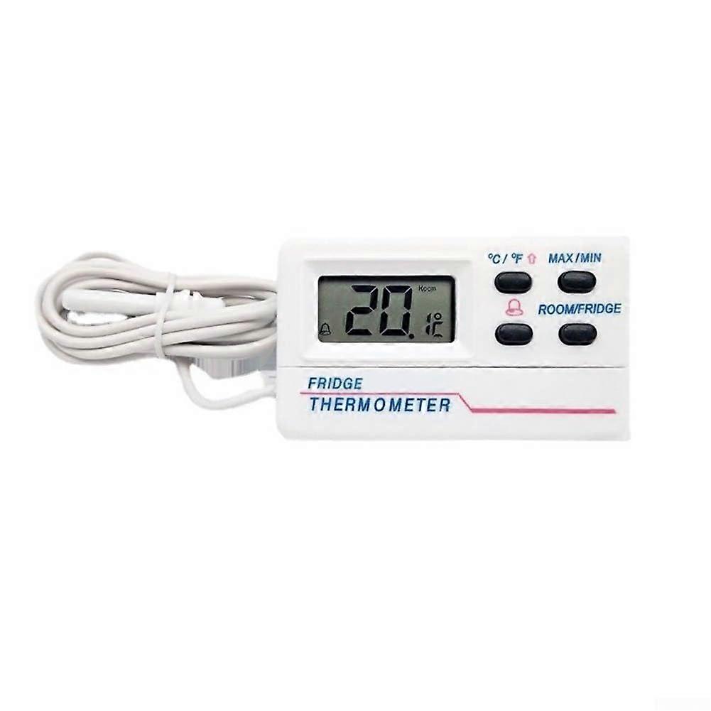 Digital Refrigerator Thermometer, 50 °C to 70 °C Thermometer LCD Display, Cold Storage Temperature Meter For Refrigerator, Freezer