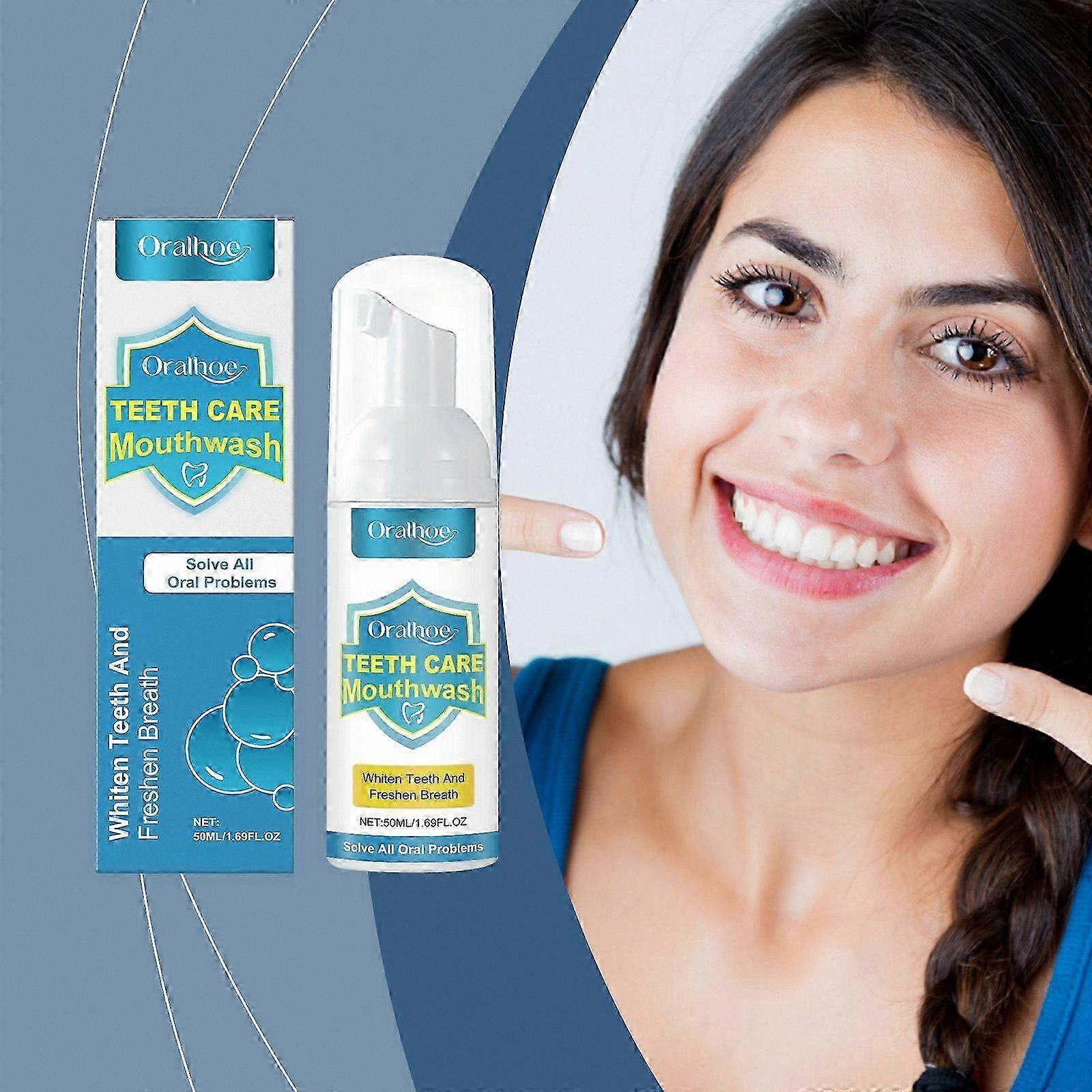 Oral Care Rinse for Gum Health, Whitening and Fresh Breath Solution, 360 Degree Protection Against Dental Issues
