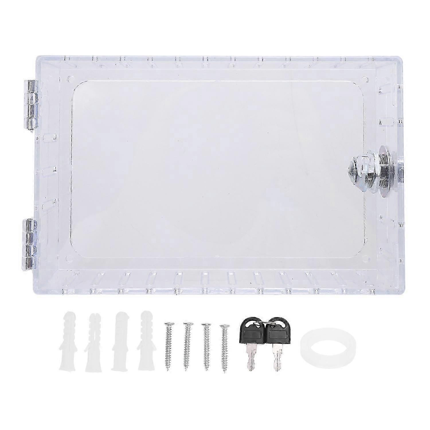 Clear Thermostat Lock Box with Key Maintaining Temperature Precise High Visible Universal Fit Thermo