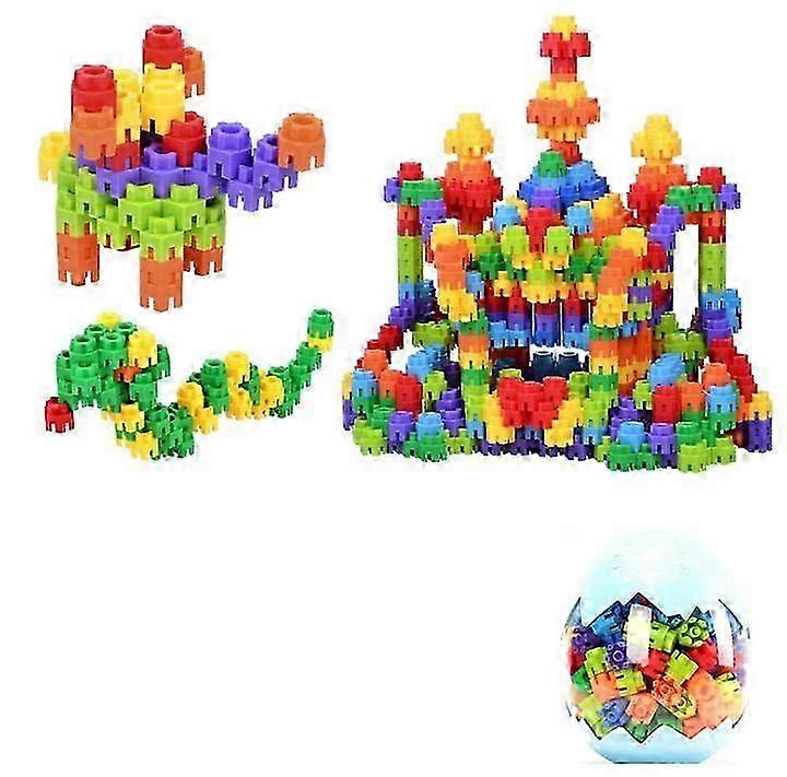 Snowflake DIY Variety Six Dimensional Building Block Dinosaur Egg