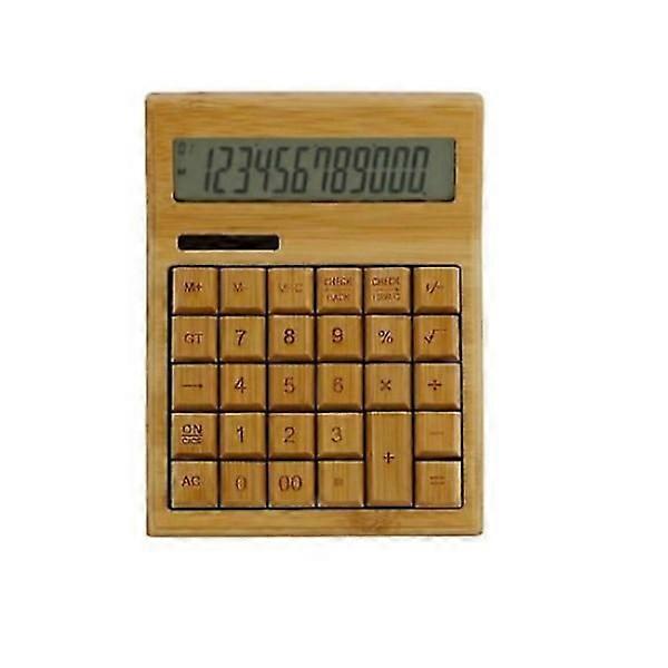 Bamboo Calculator with Large Display