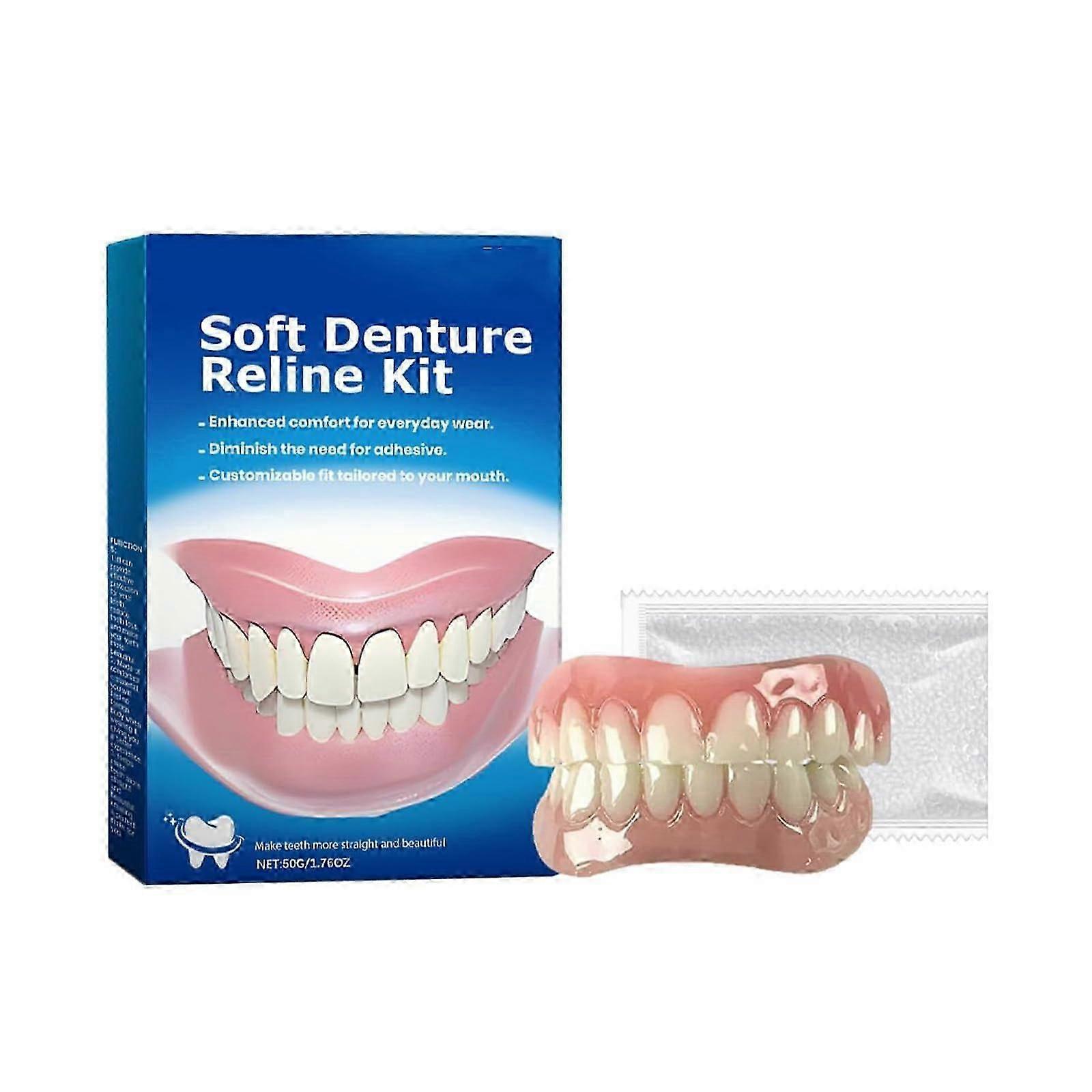 Biancat Fit Denture Silicone Feeding Set, Yunpso Denture Silicone Feeding Set, Greatfit Dentures Silicone Lining Set (1 Set) 1 Set.