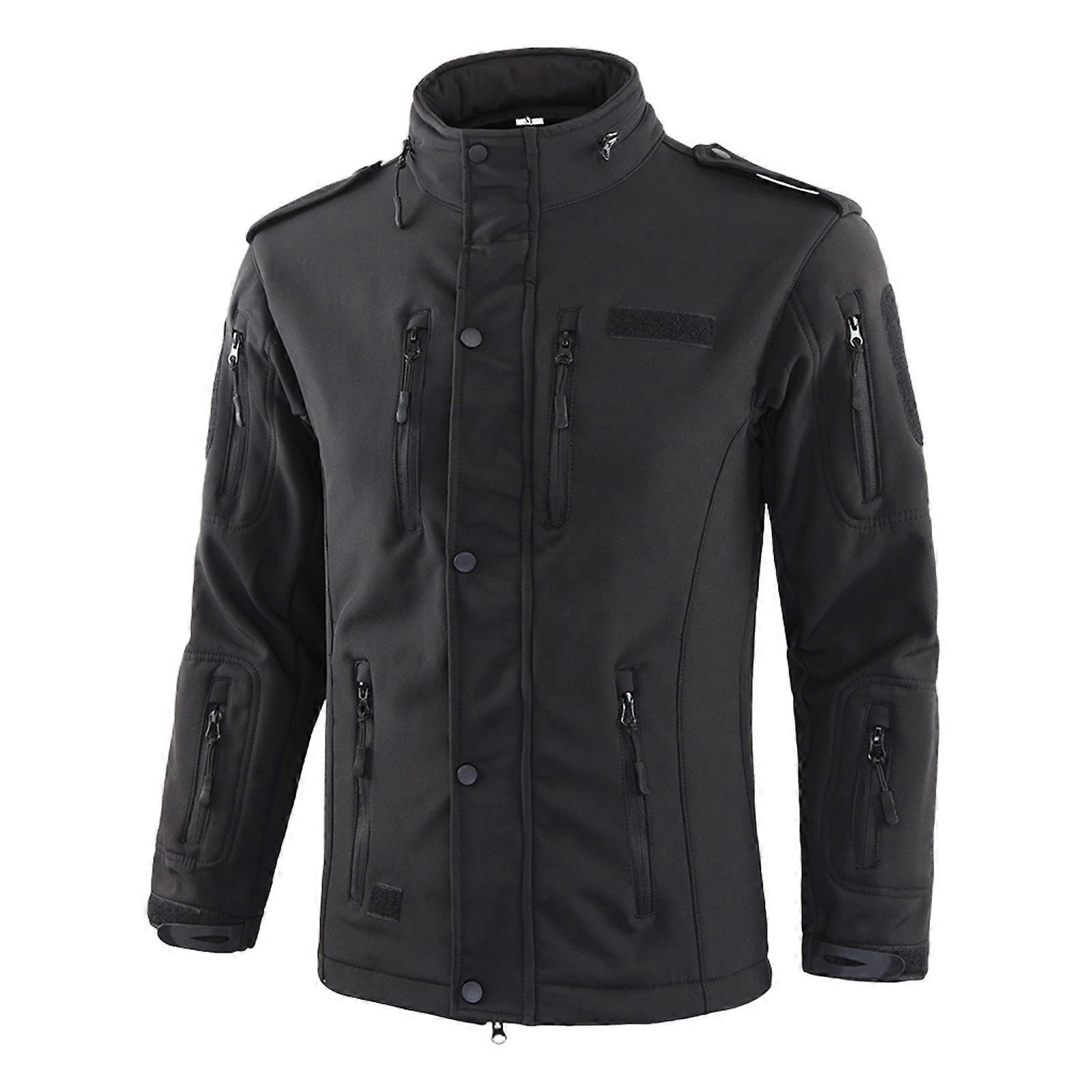 Men'S Workwear Jacket Multiple Pockets Stand-Up Collar Versatile Tactical Jacket