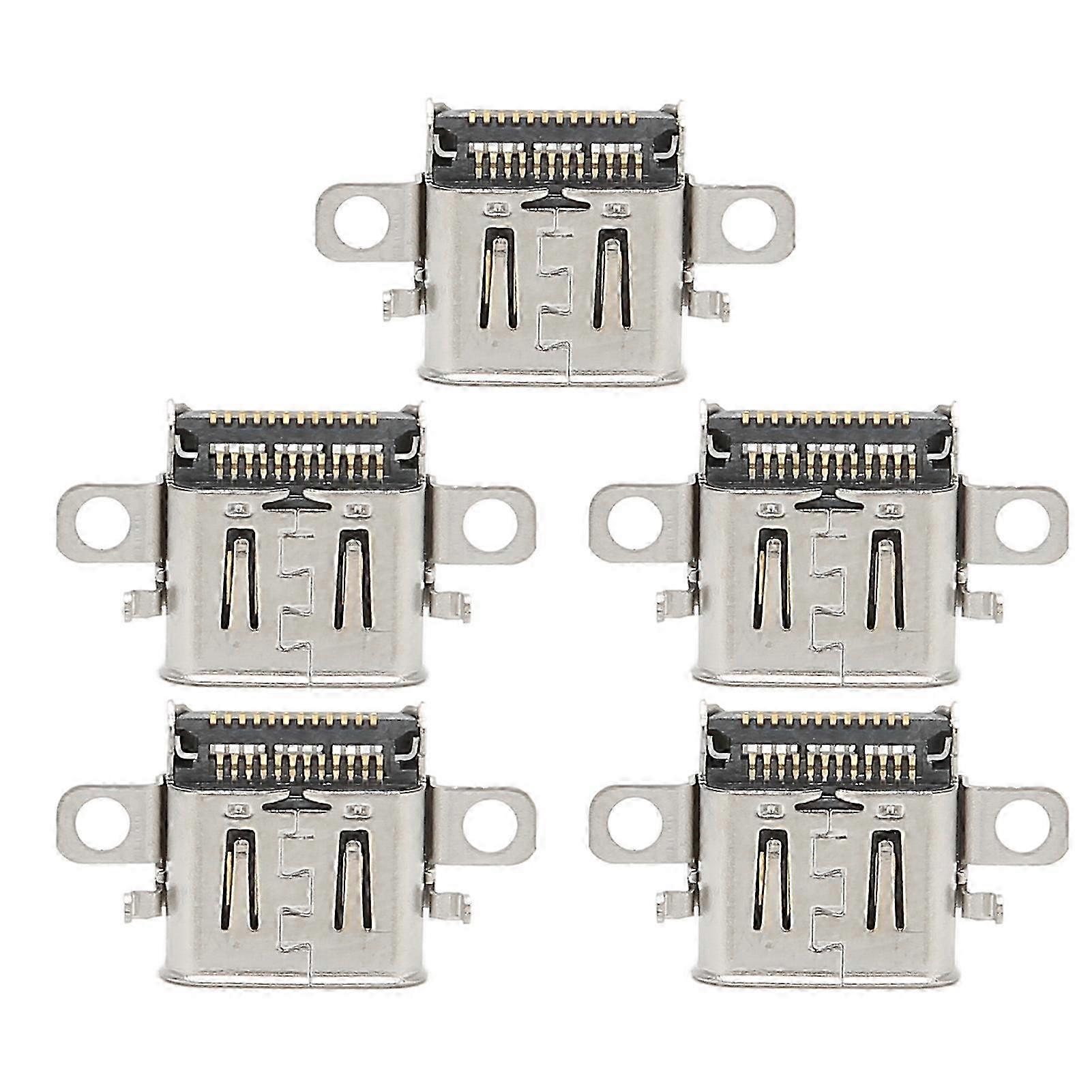 2025 Game Console Type C Socket Replacement Gamepad Power Charging Port for SWITCH OLED 5pcs