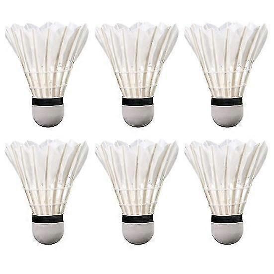 3/6/12Pcs Goose Feather Badminton Shuttlecocks Durable High Elasticity Badminton for Training Entertainment