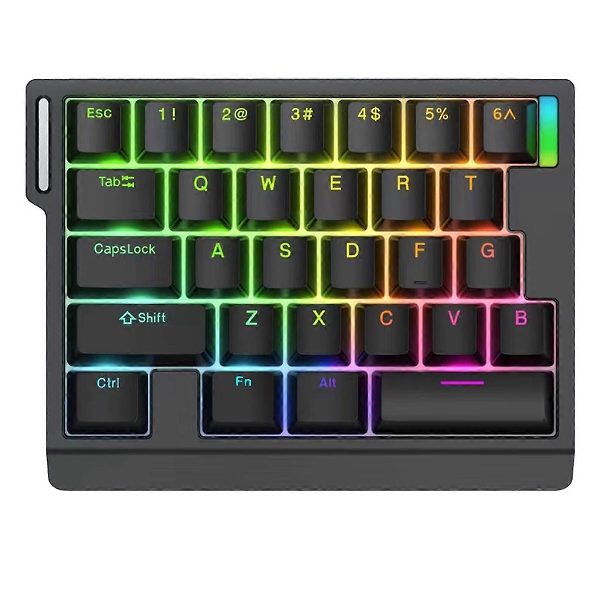 HE30 Mechanical Keyboard One-Handed 29 Keys Magnetic Switch Smart Speed Quick Trigger E-Sports Gamer Gaming Keyboard A