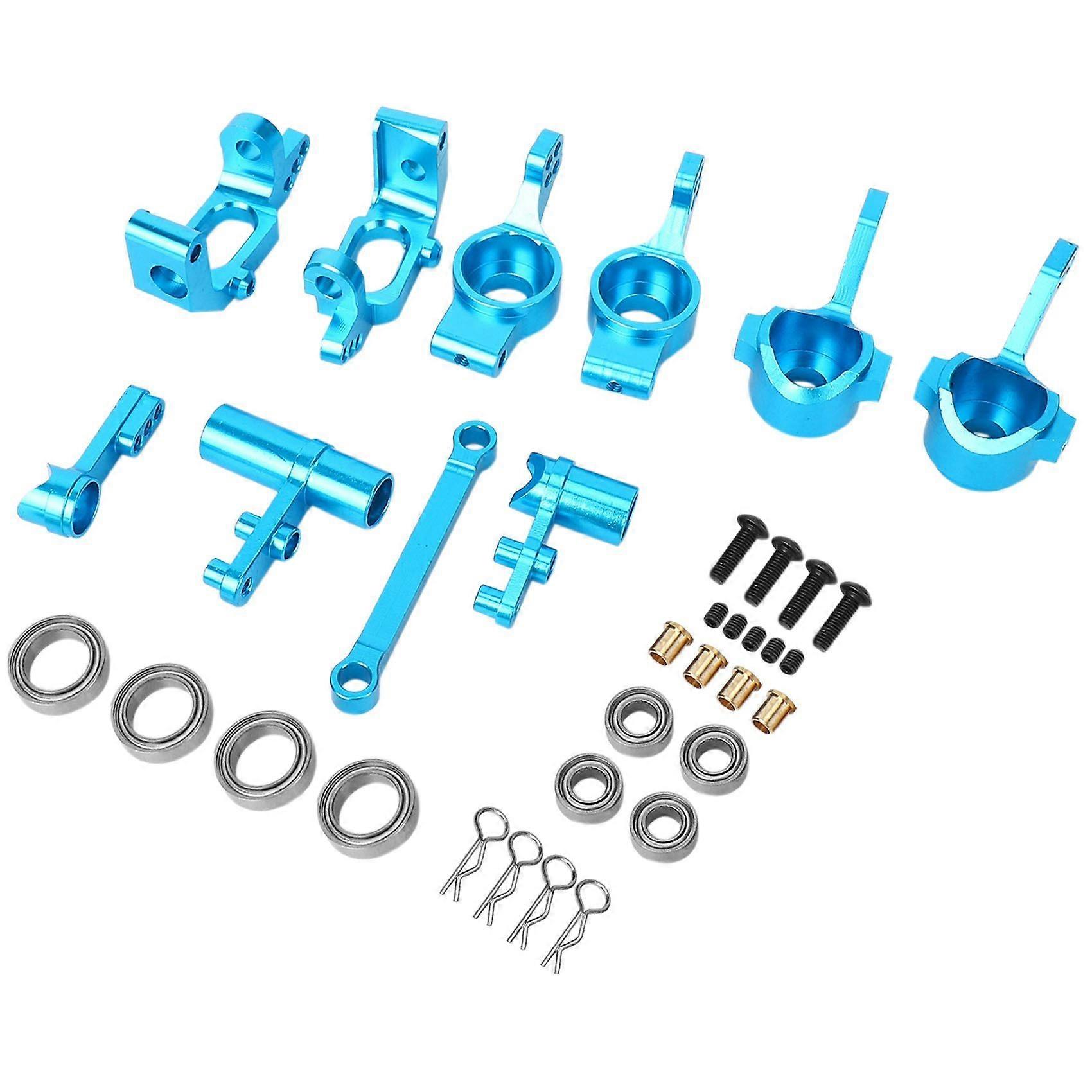 Aluminum Alloy Steering Knuckle Hub Servo Saver Upgrade Parts for RC 1/10 Redcat Volcano EPX Blue