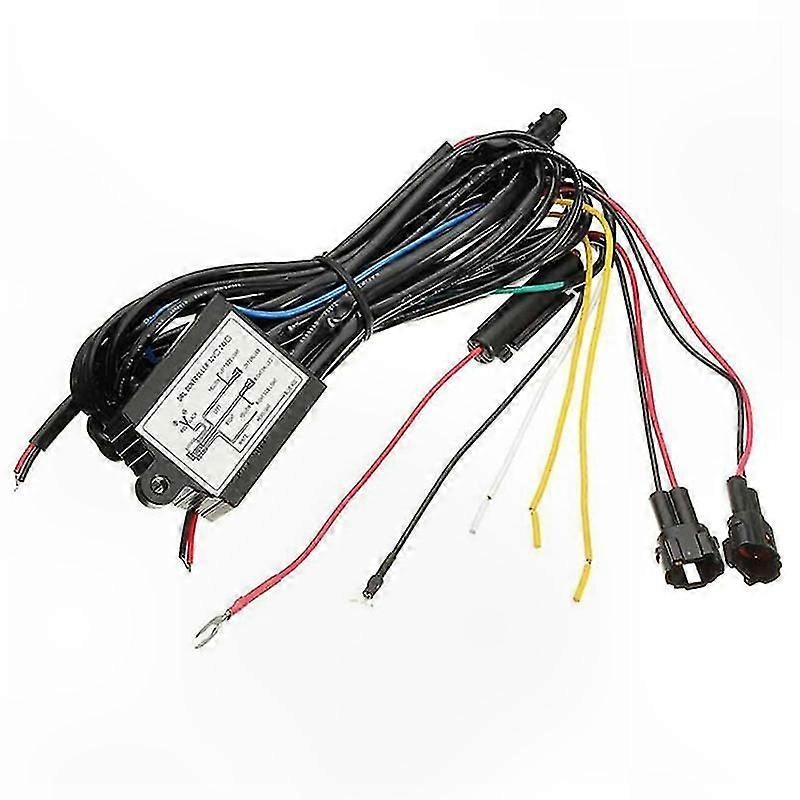 12V Daytime Running Light Dimmer Relay Control Switch Harness for Cars