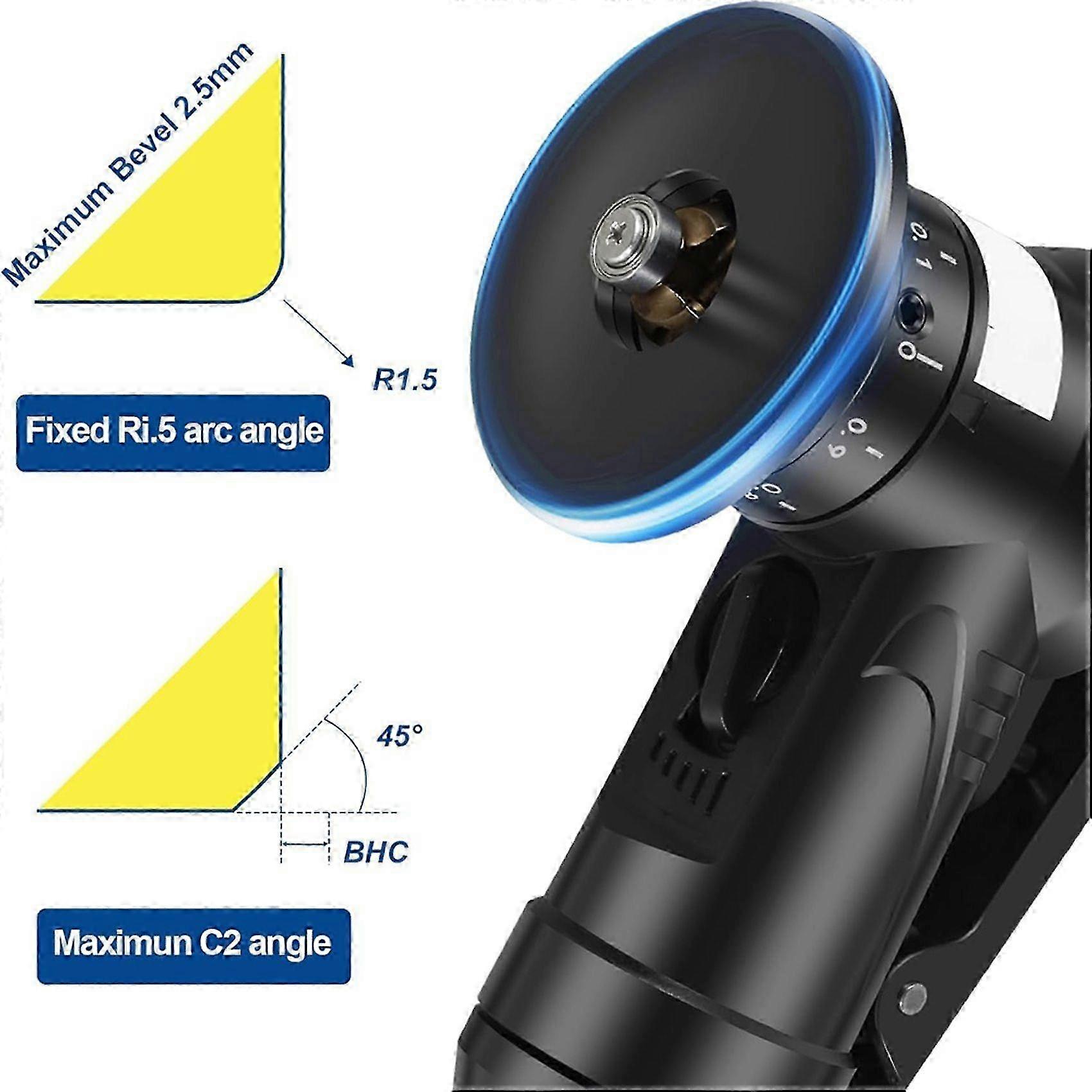 2x Pneumatic Chamfering Tool, 45 Degree Metal Deburring Trimming Chamfering Machine