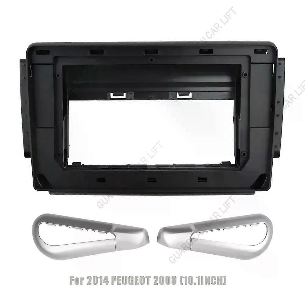 For PEUGEOT 208 2008 -2017(10.1 Inch)Car Radio Fascias Android GPS MP5 Stereo Player 2 Din Head Unit Panel Dash Frame Installati