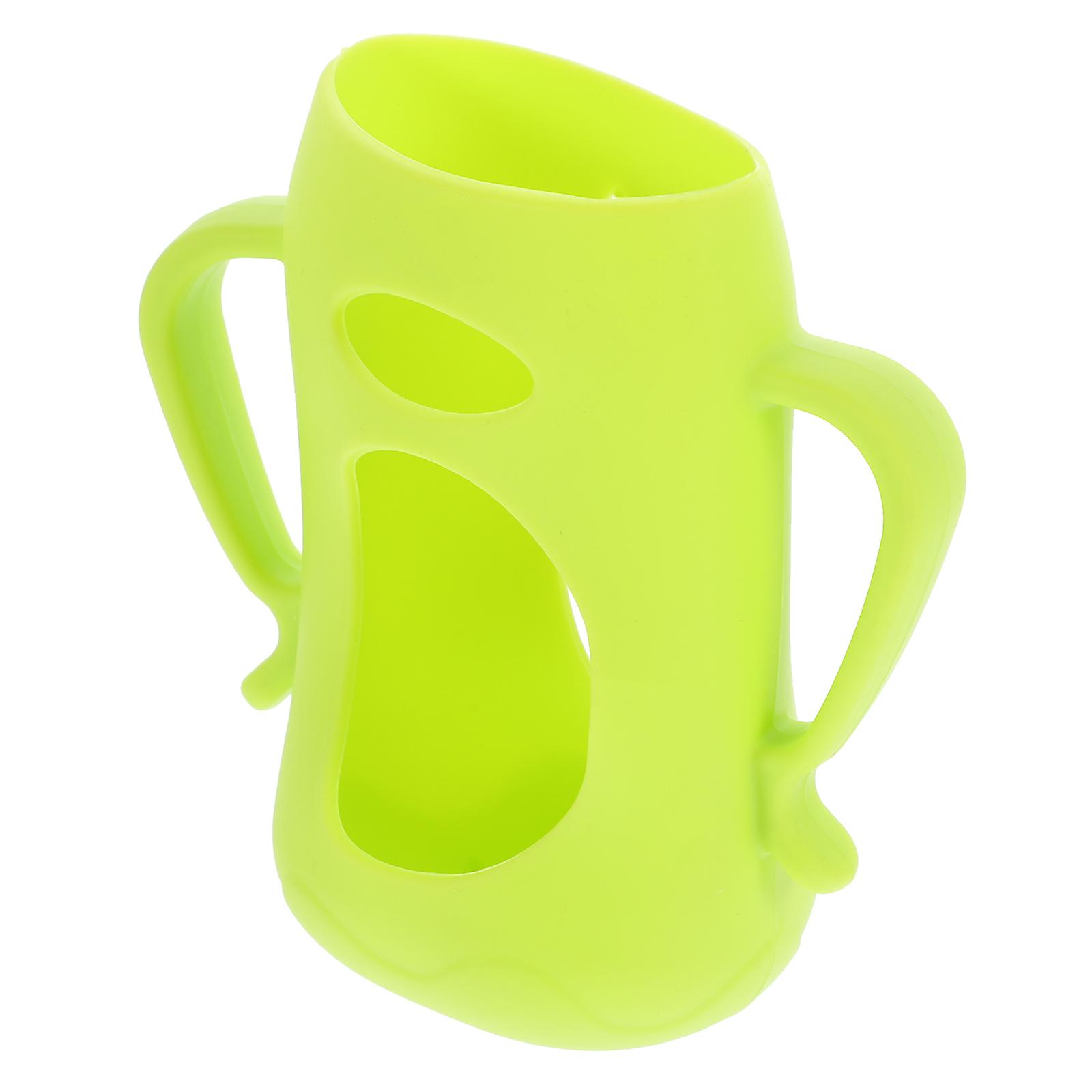 Silicone Feeding Bottle Cover for Protection Green Color Soft and Durable 160ml
