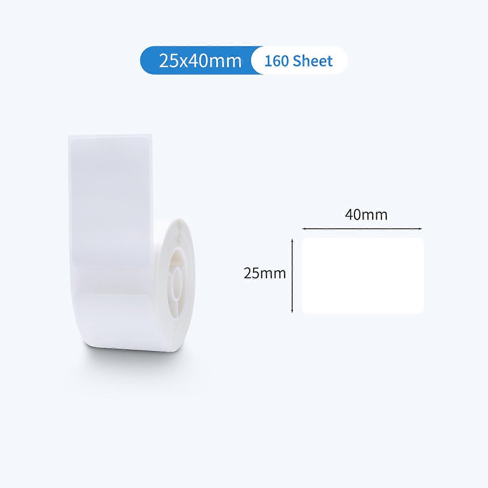 Thermal Cable Label Paper Roll for D101 Printer 25x40mm 160 Sheets